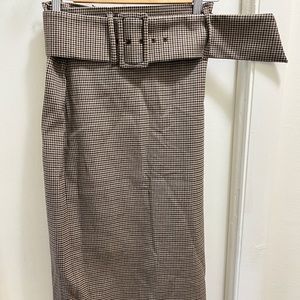 Zara plaid A Line Skirt